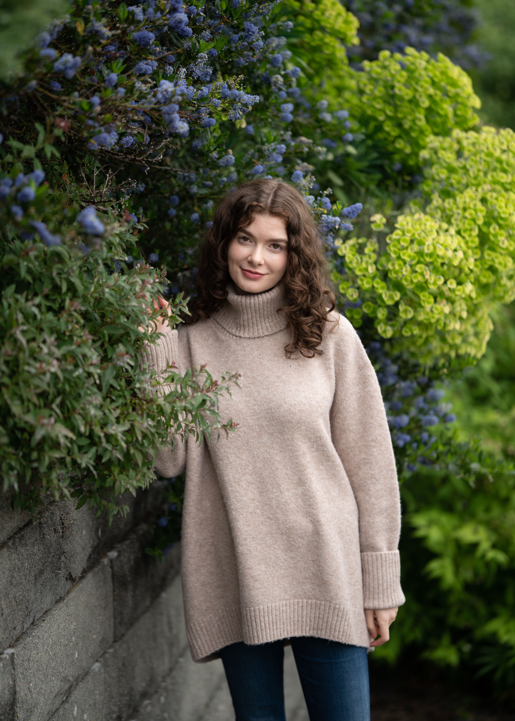 Echo Verde - Chunky Cowl Neck Sweater - Hazel O S