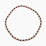 Saskia de Vries - Fall Repeater Bracelet – Gold/Garnet 6.5” -