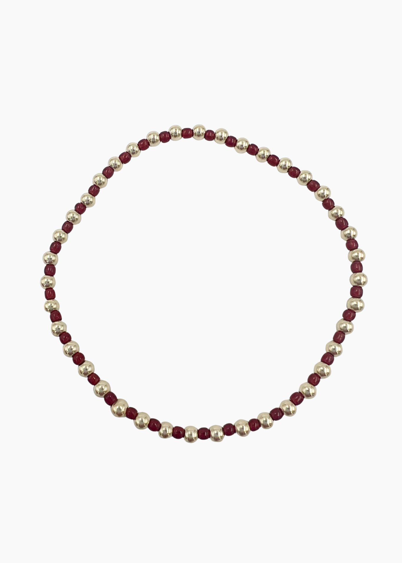 Saskia de Vries - Fall Repeater Bracelet – Gold/Garnet 6.5” -