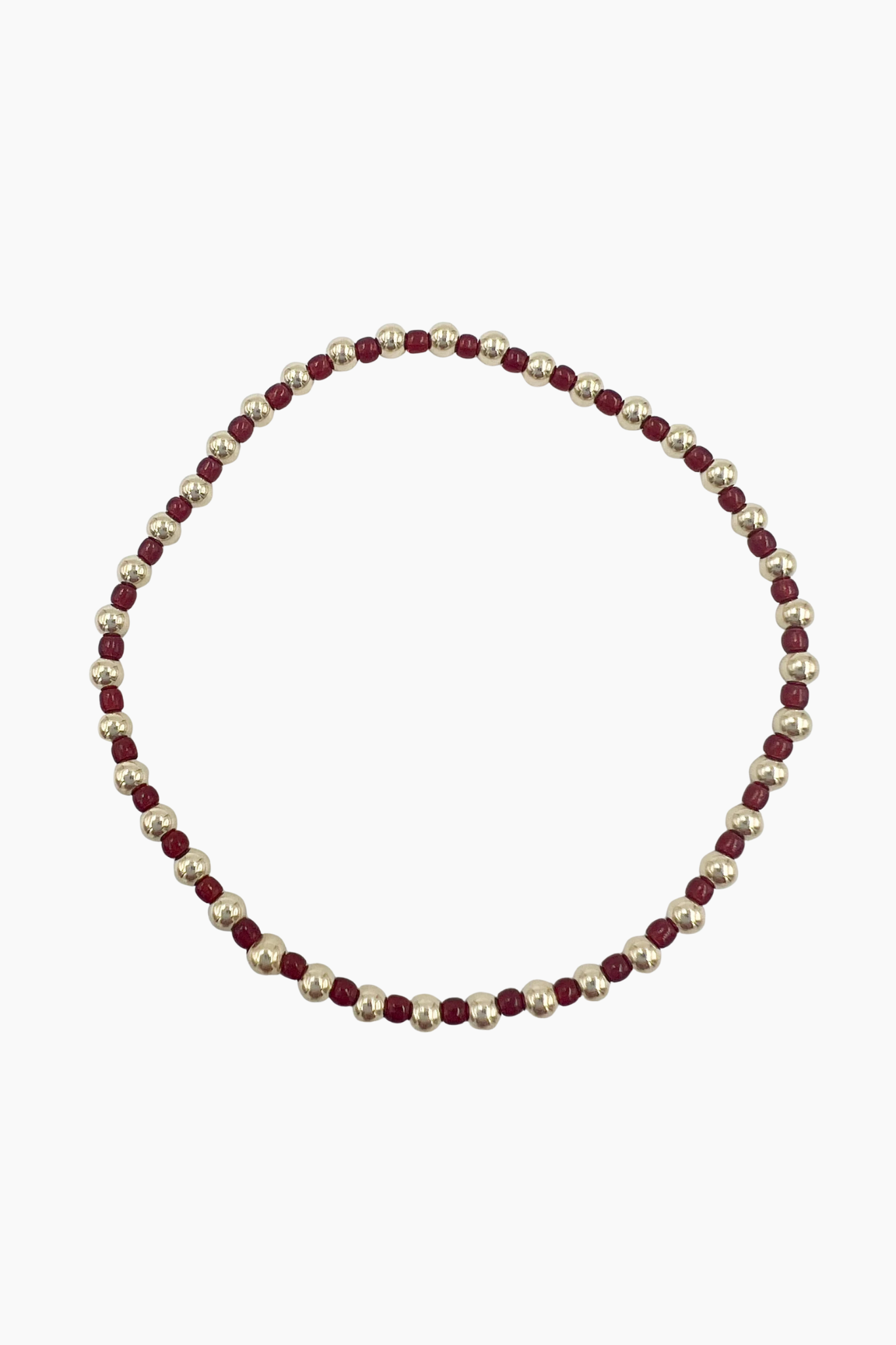 Saskia de Vries - Fall Repeater Bracelet – Gold/Garnet 6.5” -