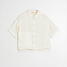 Indi & Cold - Crop Linen Shirt - Ivory