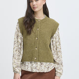 Atelier Reve - Silvi Vest - Green Moss Melange