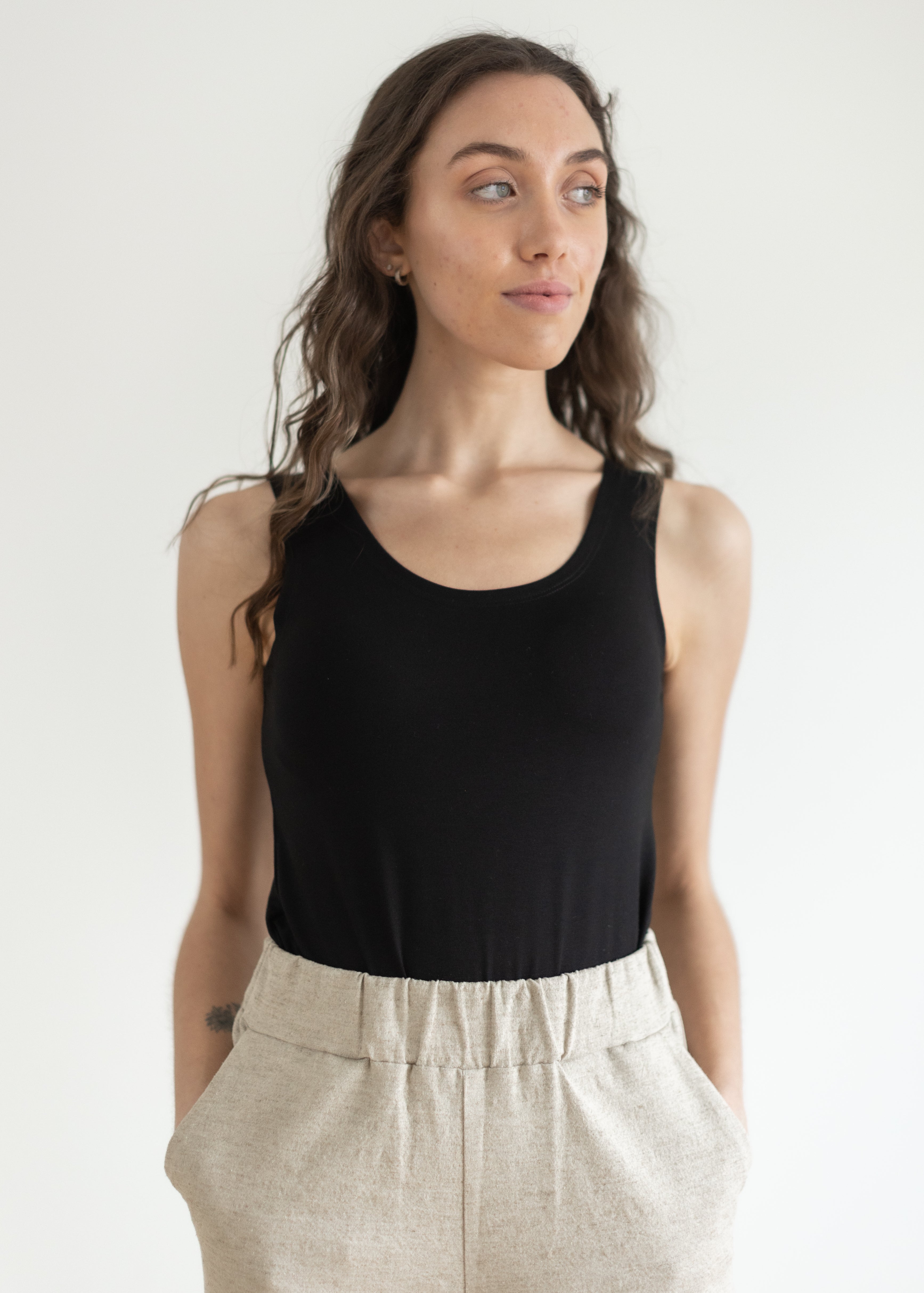 Sattva by Sarah - Essential Tank - Black