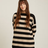 Naïf - Maidele Stripe Sweater - Black Oat
