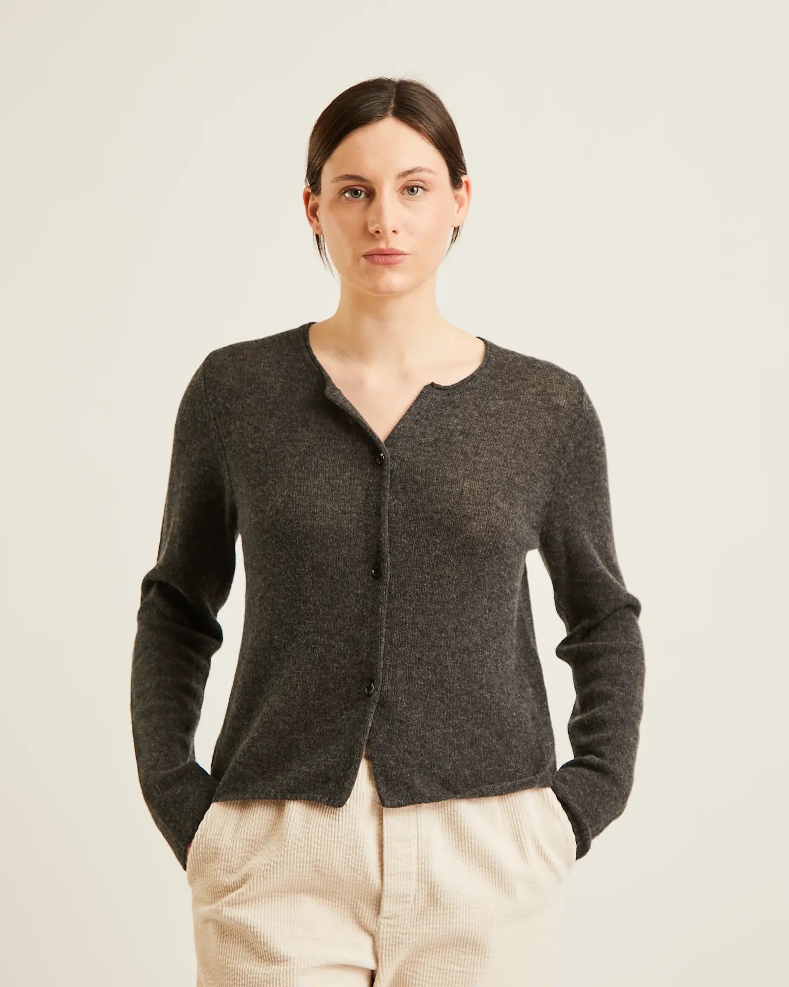 Naïf - Helly Cardigan - Charcoal