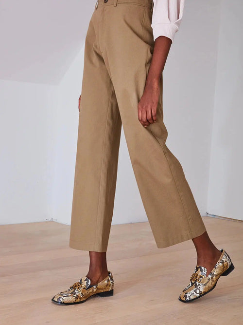 Enora Pant Khaki-Dagg and Stacey-Sattva Boutique