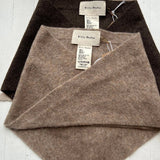 Fuzzy Wool Cravat Scarf  Mushroom