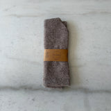 Fuzzy Wool Cravat Scarf  Mushroom