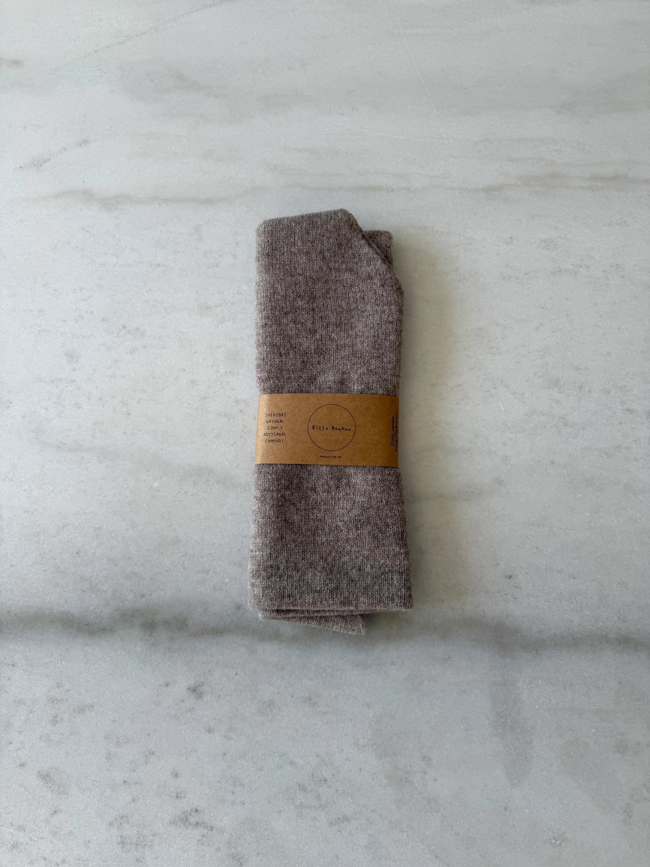 Billy Bamboo - Fuzzy Wool Cravat Scarf Mushroom -