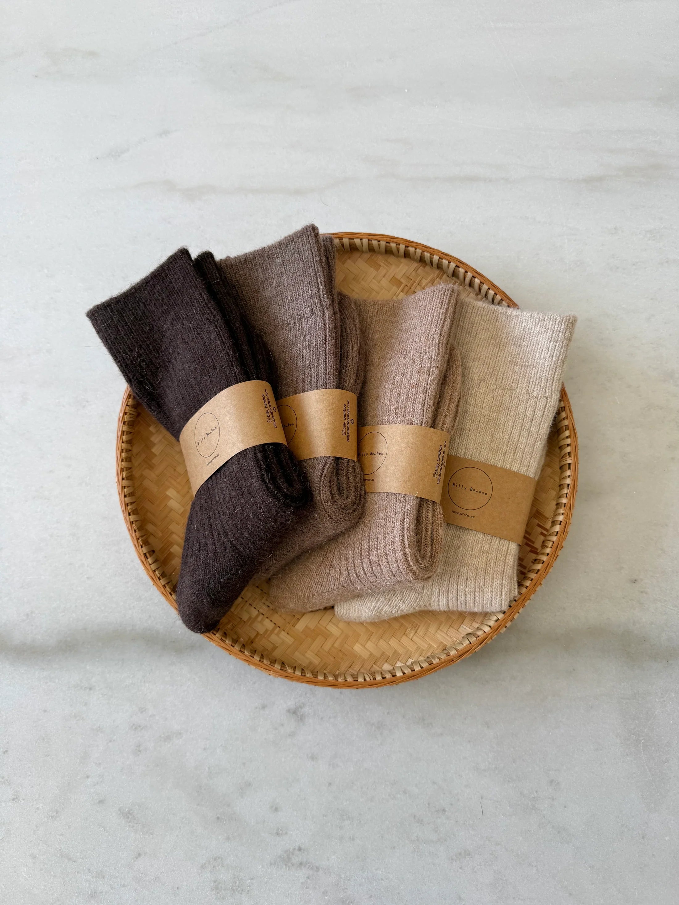 Billy Bamboo - Iceland Wool Sock – Mushroom -