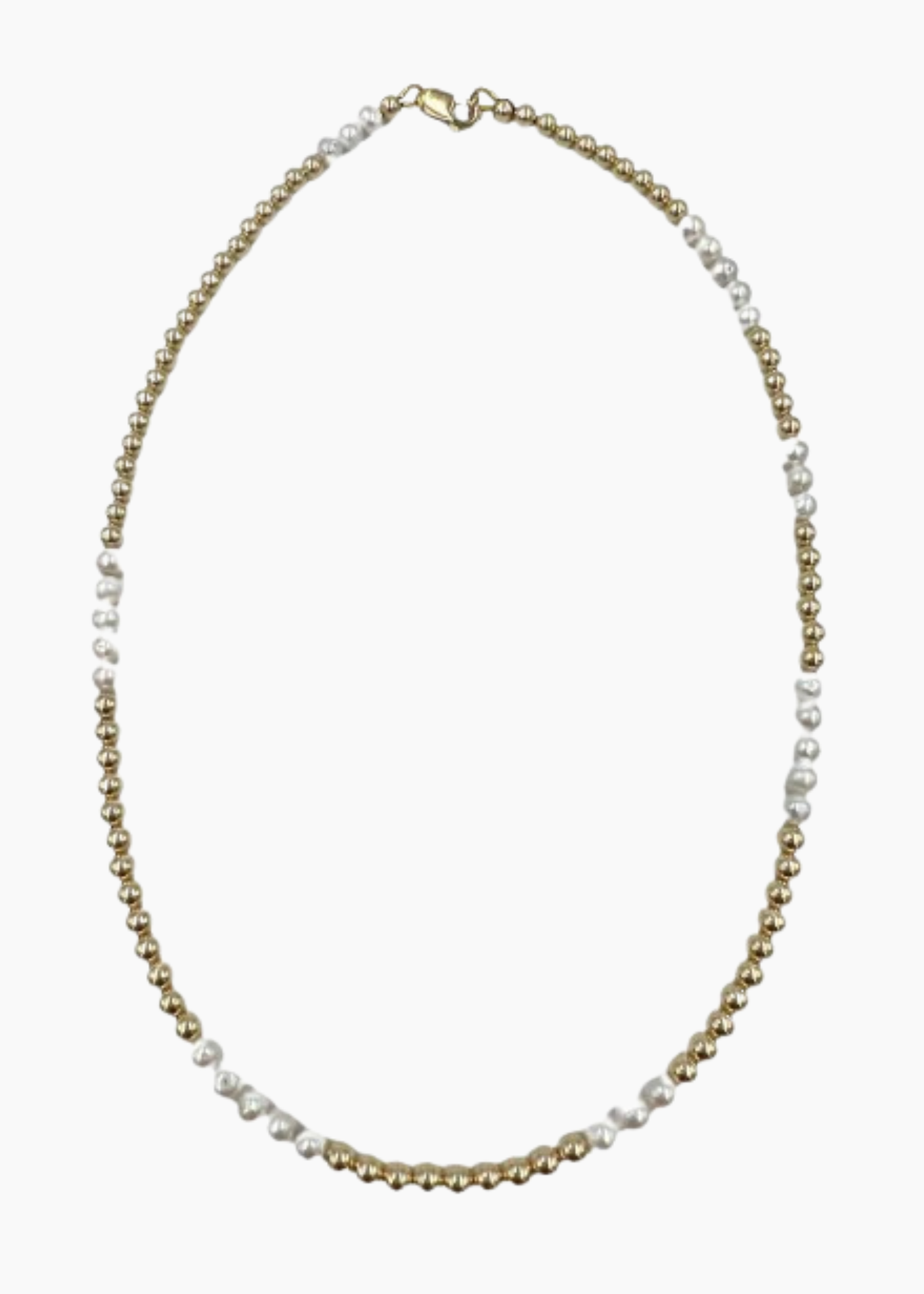 Saskia de Vries - 14k Gold Filled and Freshwater Pearl Necklace - 16"