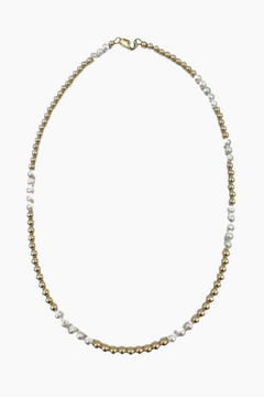 Saskia de Vries - 14k Gold Filled and Freshwater Pearl Necklace - 16"