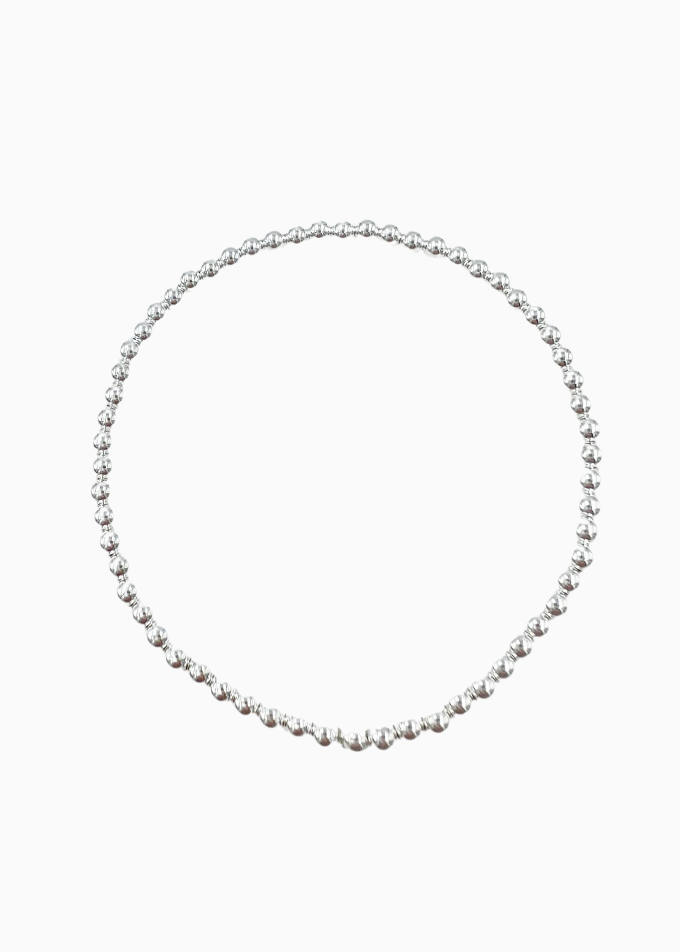 Saskia de Vries - Leave-On 3mm Bracelet - Silver 6.5