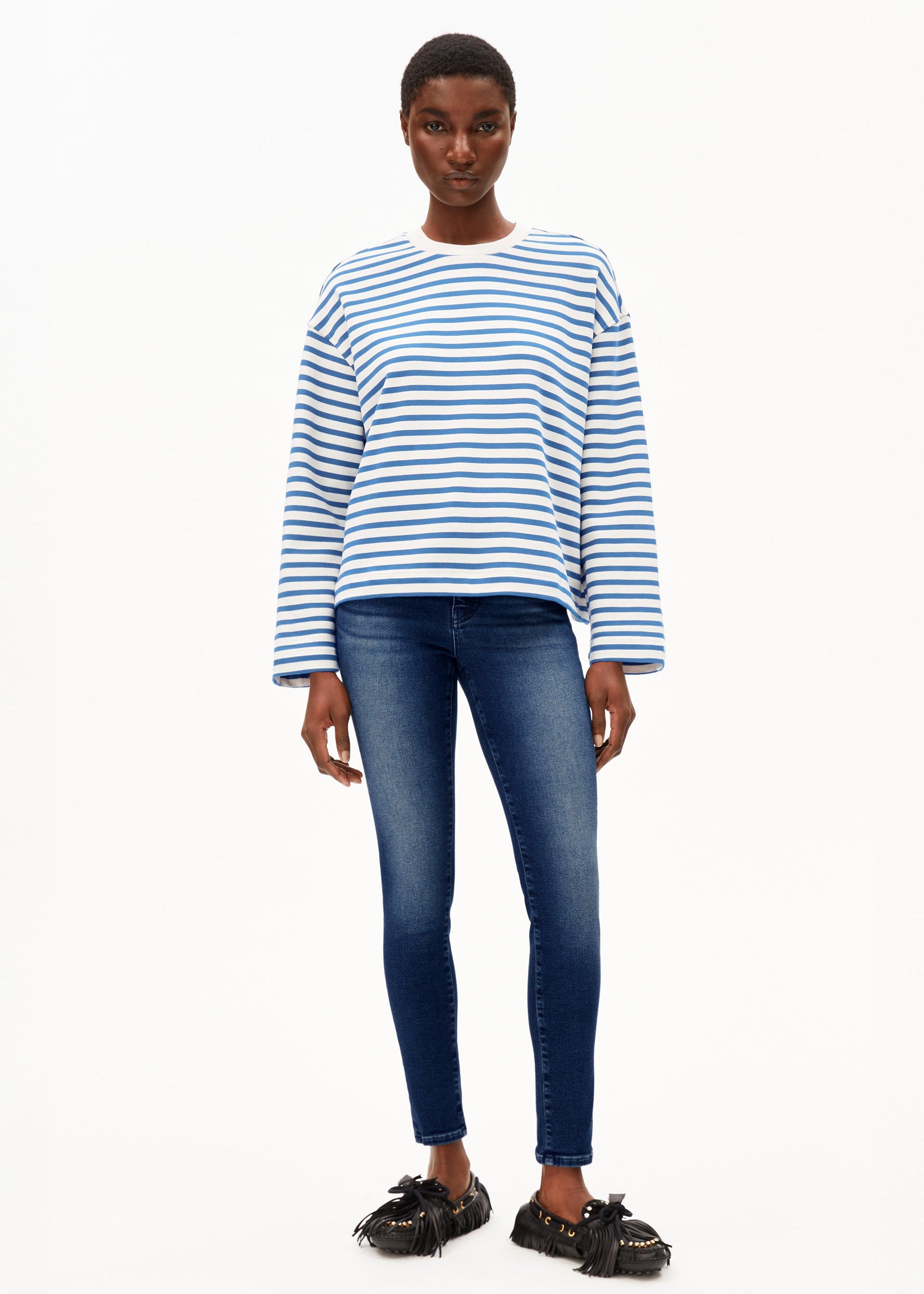 Armedangels - Frankaa Maarlen Stripe Sweatshirt -