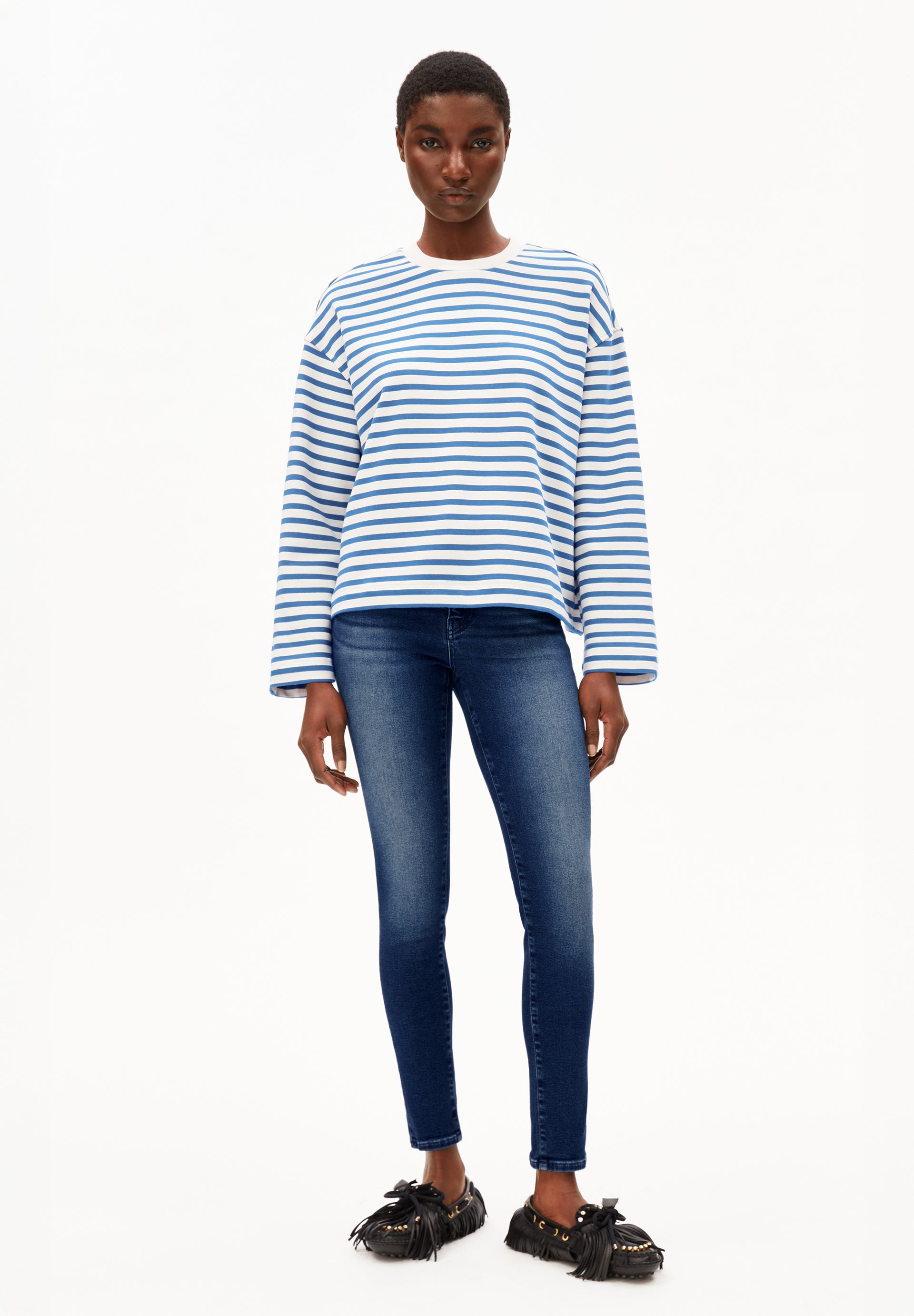 Armedangels - Frankaa Maarlen Stripe Sweatshirt -