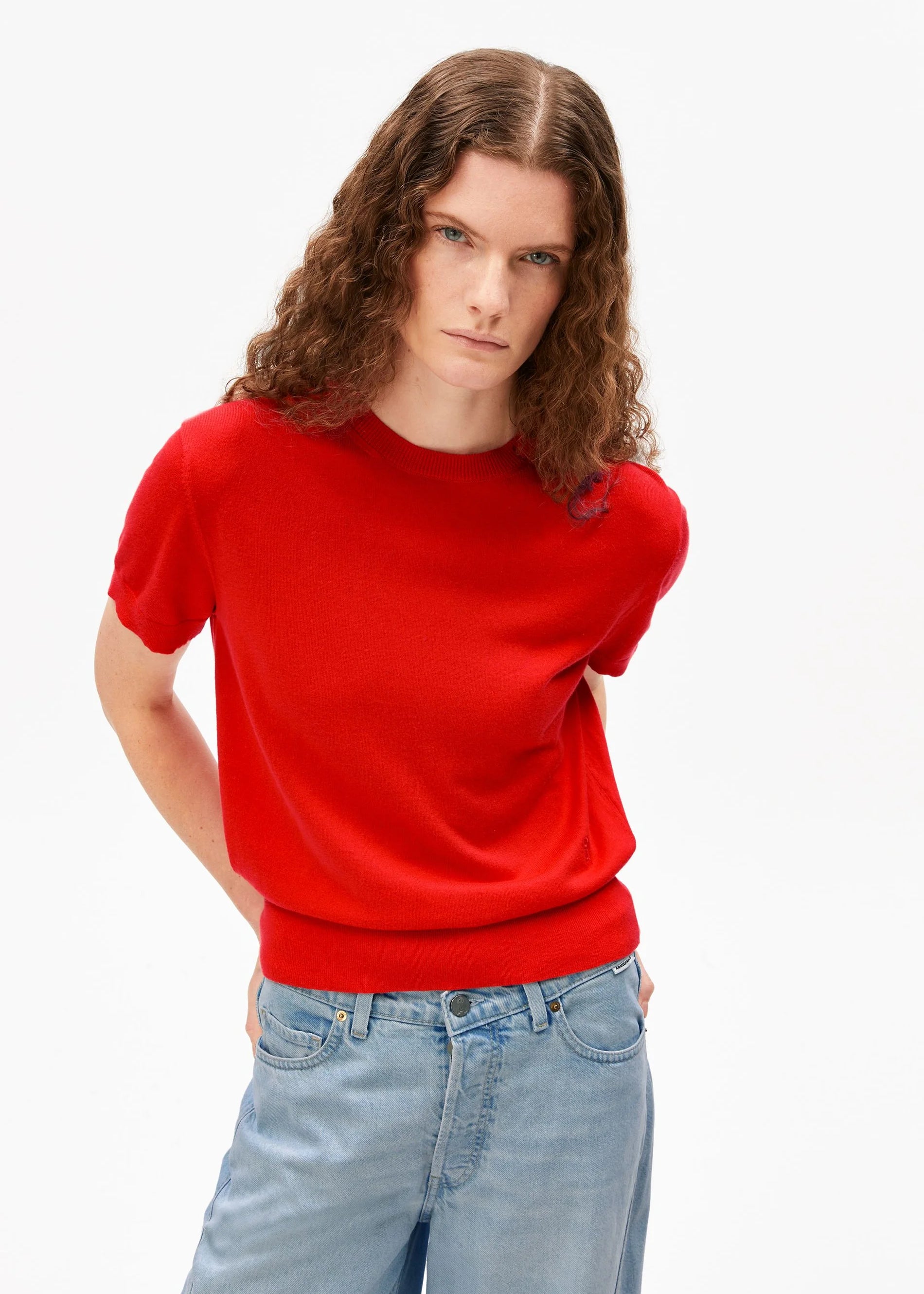 Armedangels - Fine SL Knit Sweater - Mars Red