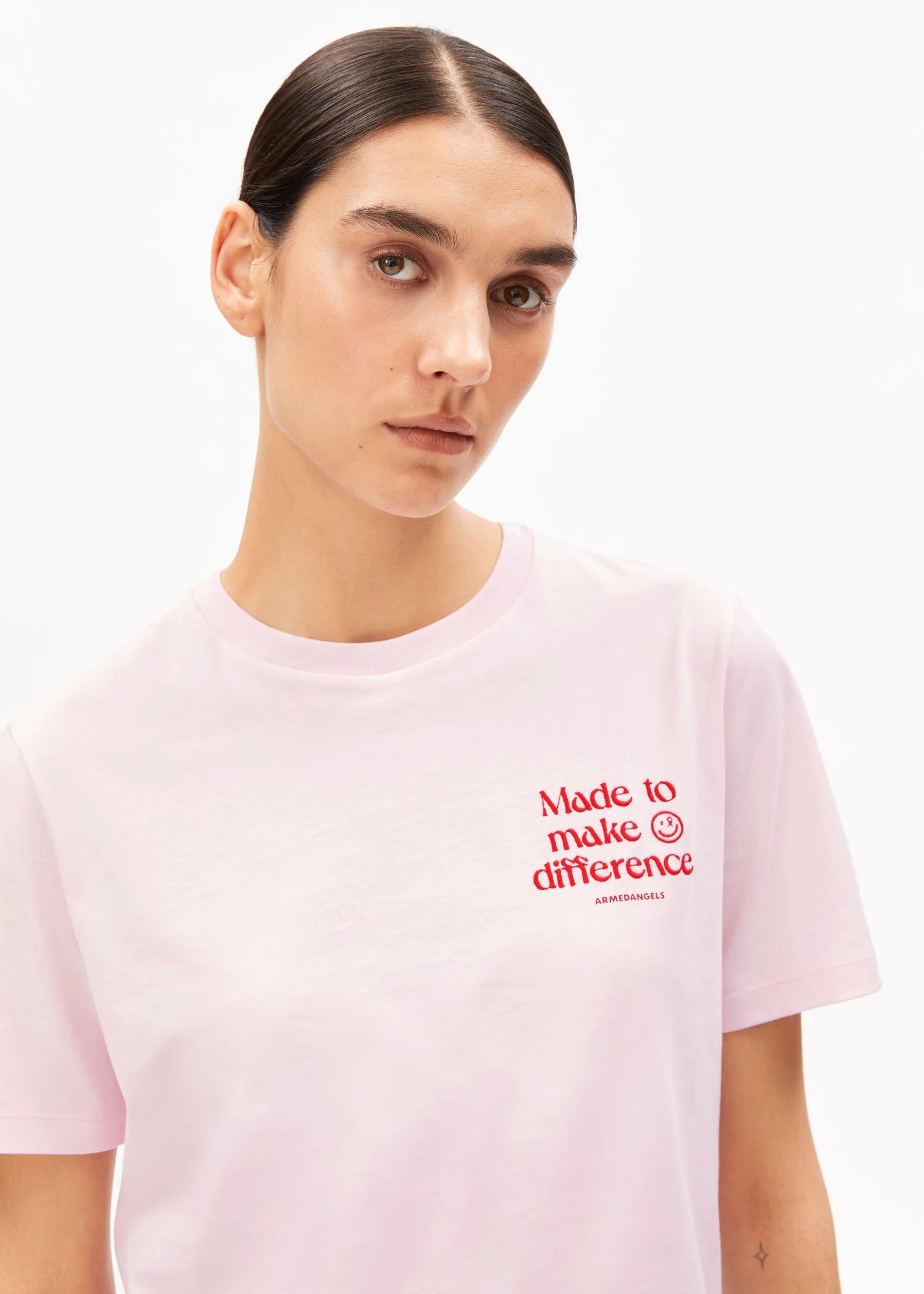 Armedangels - Lualaa Embro T-Shirt -