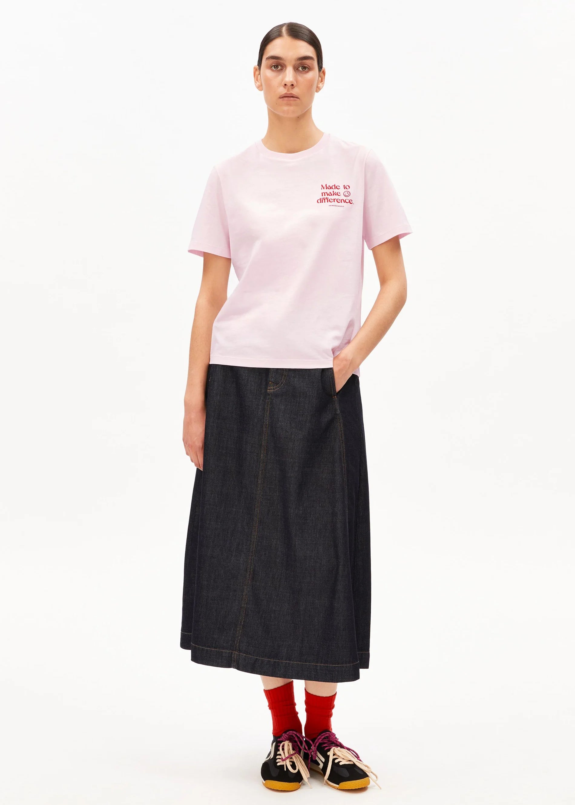 Armedangels - Lualaa Embro T-Shirt -