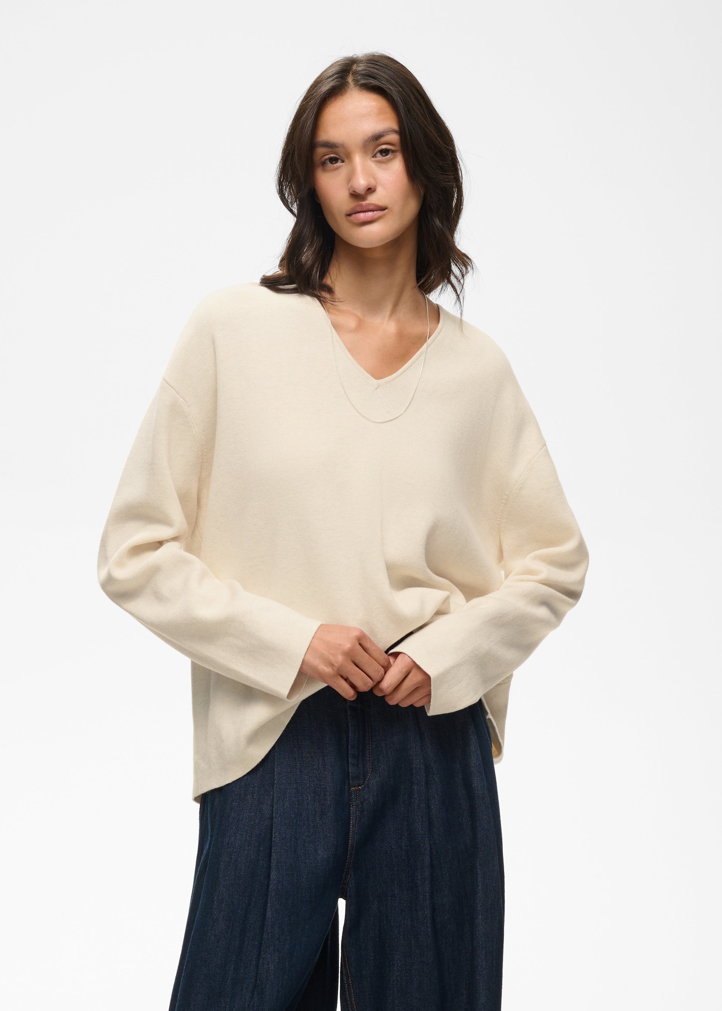 InWear - Tilda V-Neck Shirt - Pearl Ivory