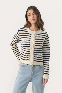 Elmie Stripe Cardigan