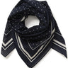 Part Two - Phi Scarf – Dark Navy Dot Print -