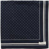 Part Two - Phi Scarf – Dark Navy Dot Print -
