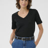 Part Two - Ratansa V-Neck T-Shirt - Black