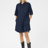 Part Two - Sardia Denim Dress - Rinse Blue Denim