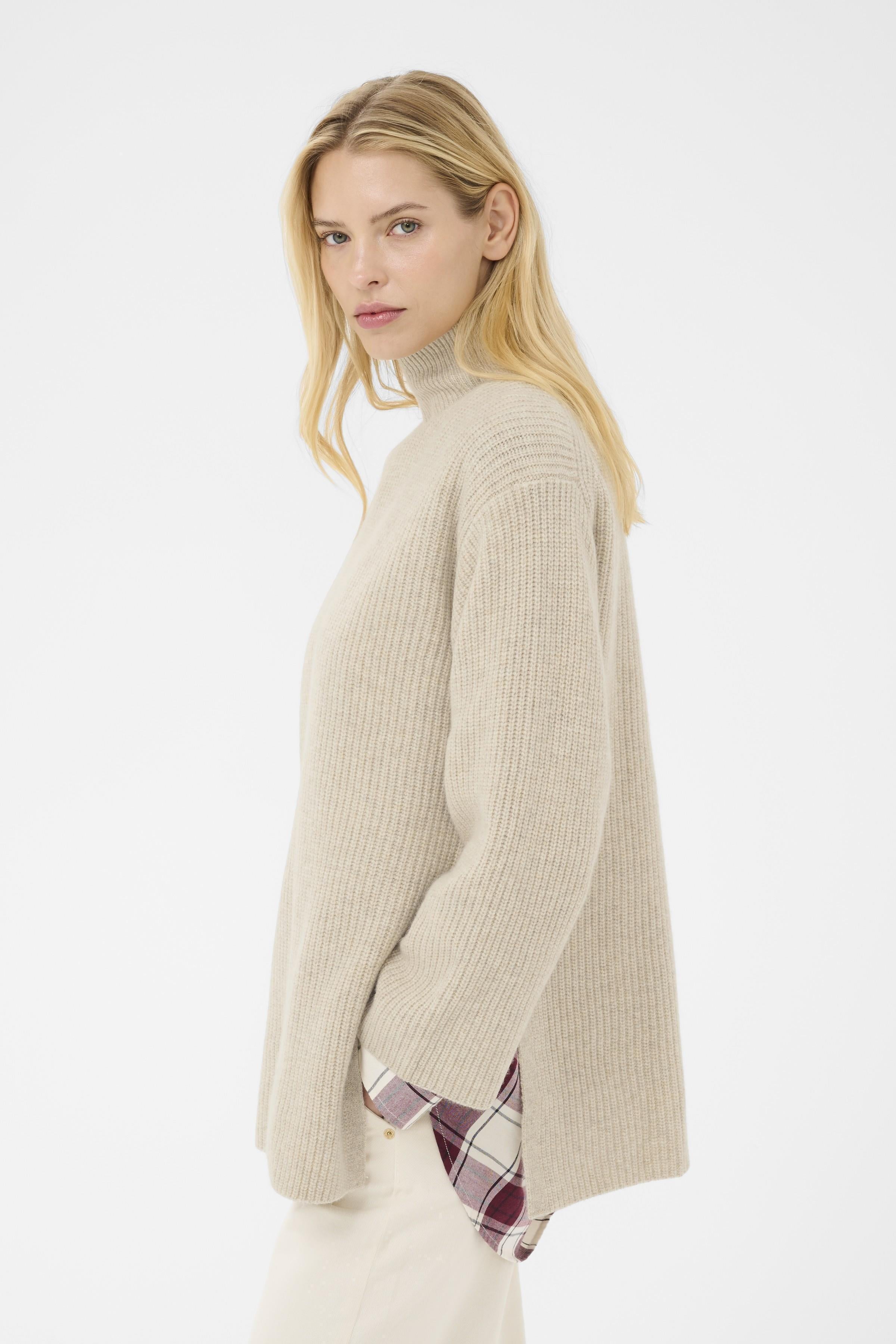 Part Two - Sofiya Wool Sweater - French Oak Melange