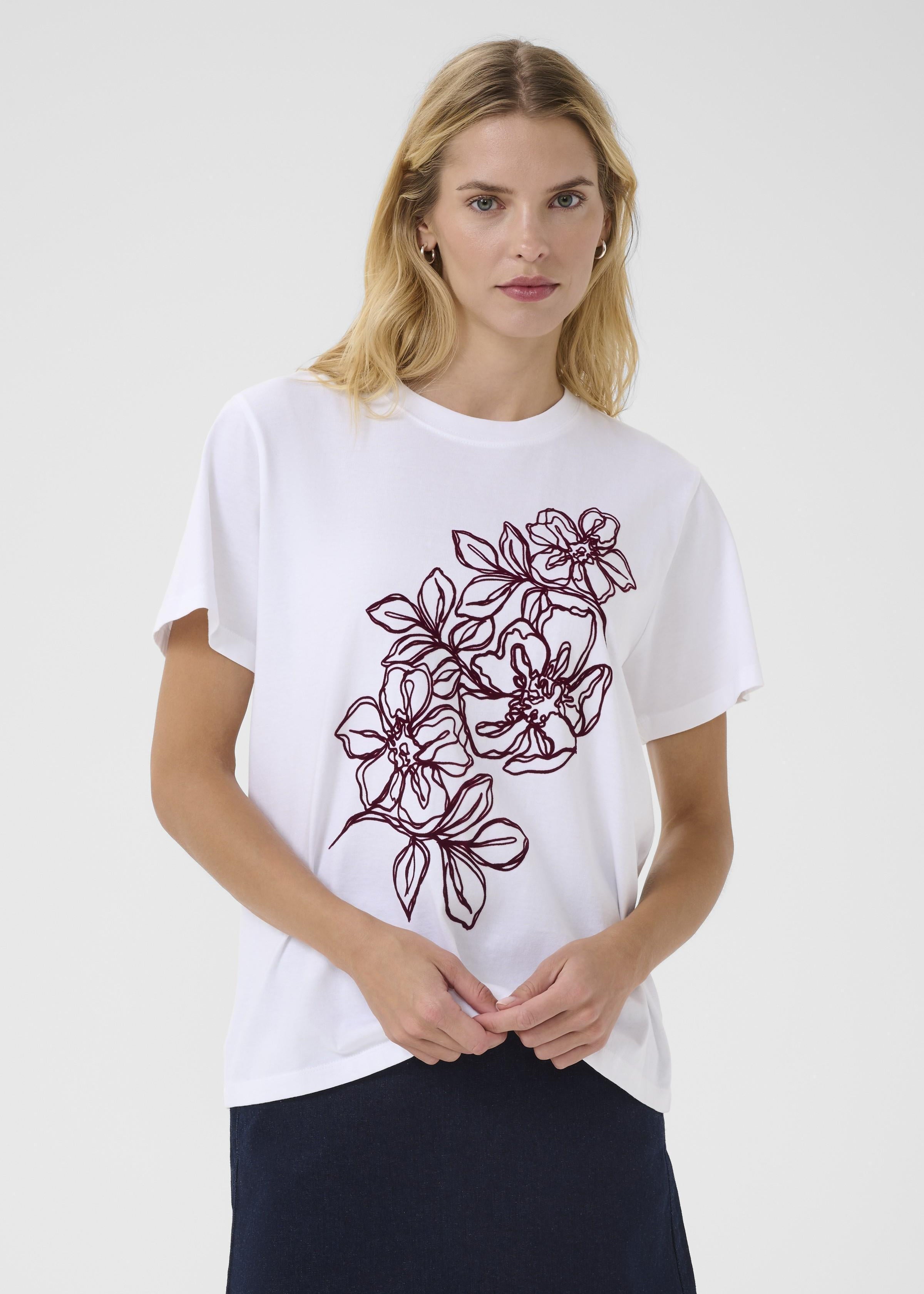 Part Two - Jamina T-Shirt - White Tawny Port