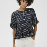 Part Two - Azelia Blouse - After Midnight Dot