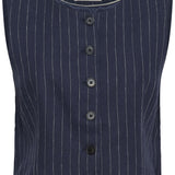 Part Two - Azania Linen Vest -