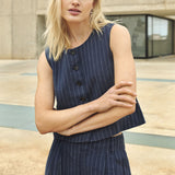 Part Two - Azania Linen Vest -