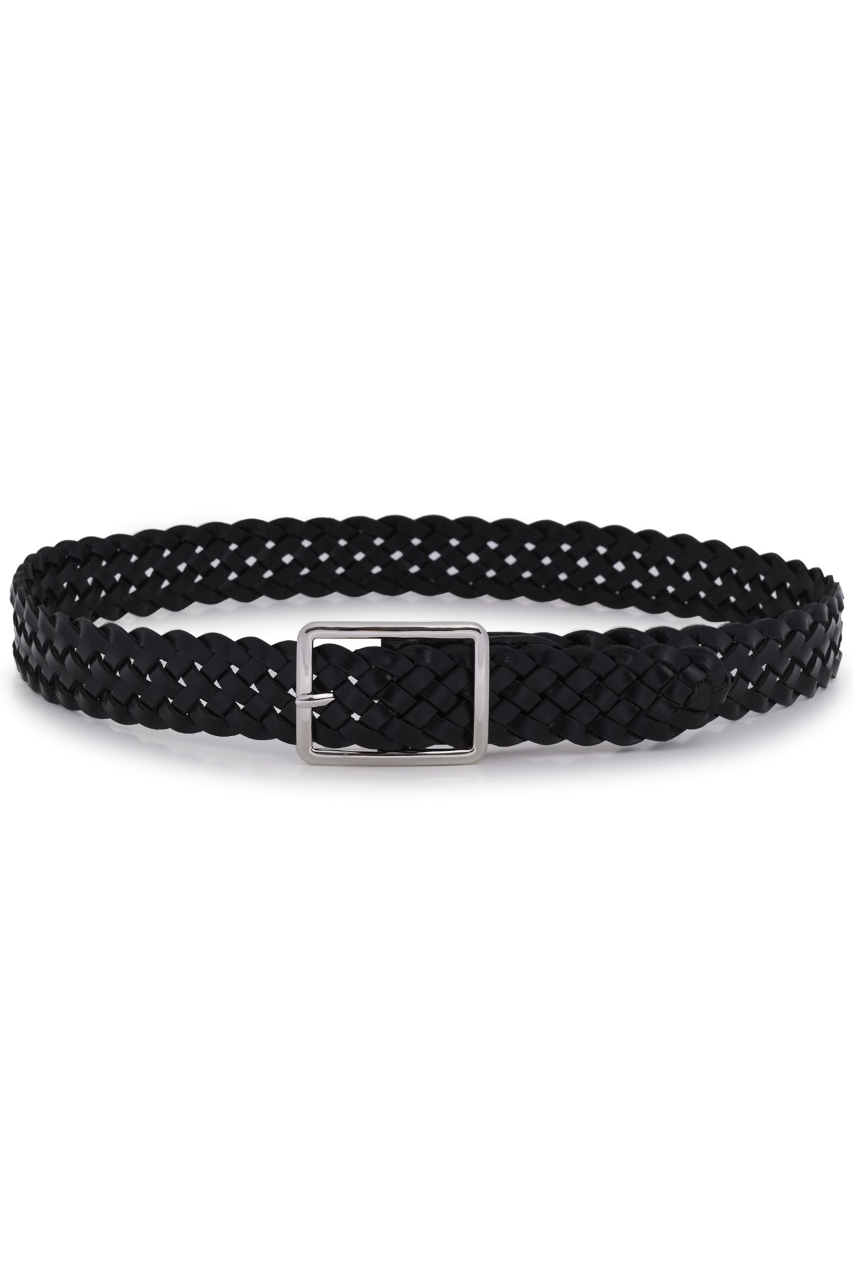 Part Two - Anstina Leather Belt - Black Shine