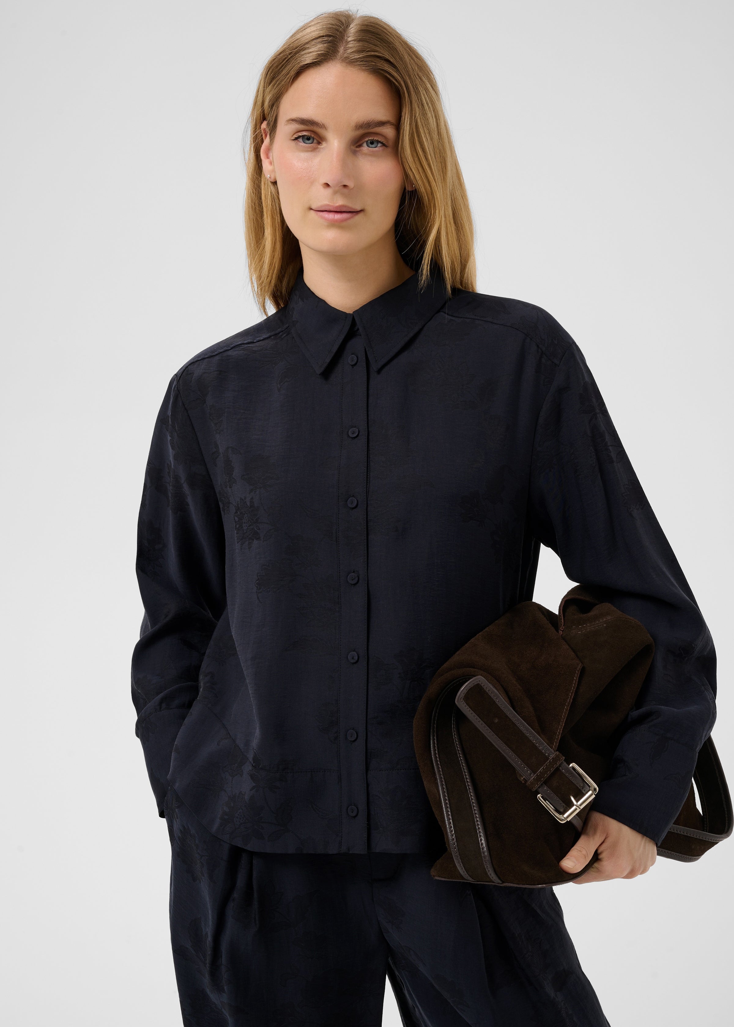 Part Two - Part Two Carolla Shirt - Dark Navy Flower