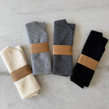 Billy Bamboo - Fuzzy Wool Cravat Scarf – Black -