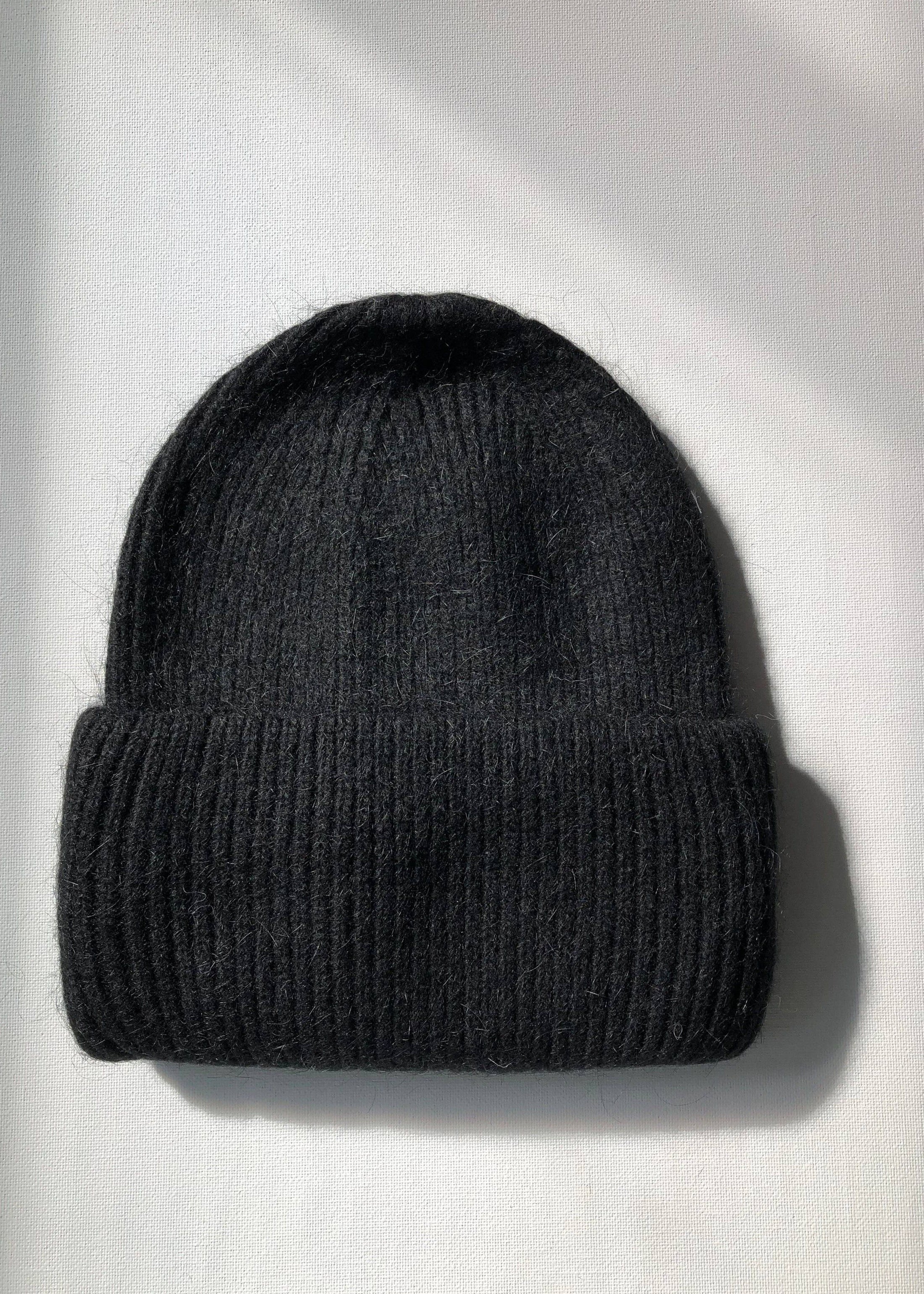 Billy Bamboo - Royal Angora Beanie – Black -