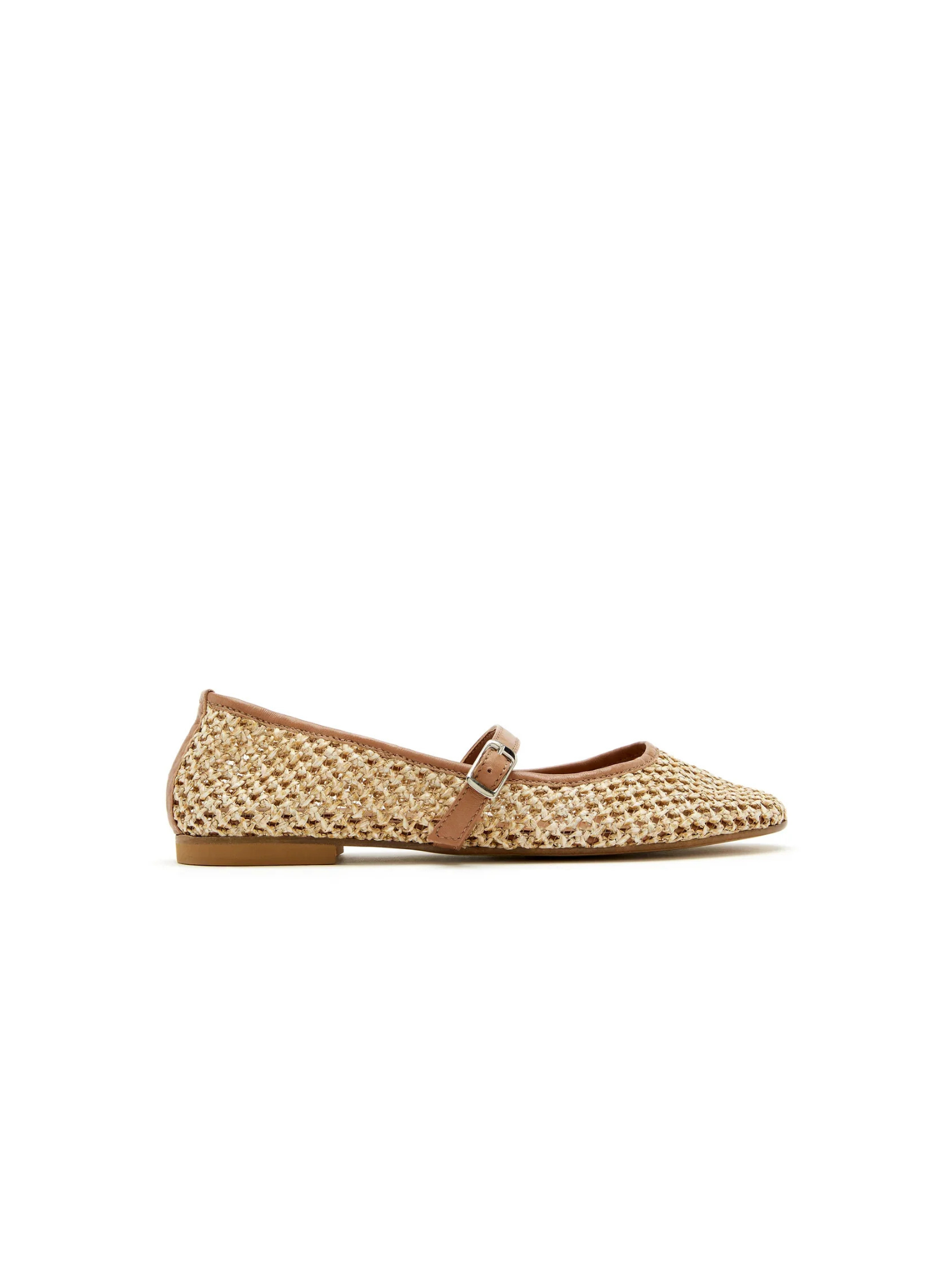 Sister Soeur - Bea Raffia Flat - Tan