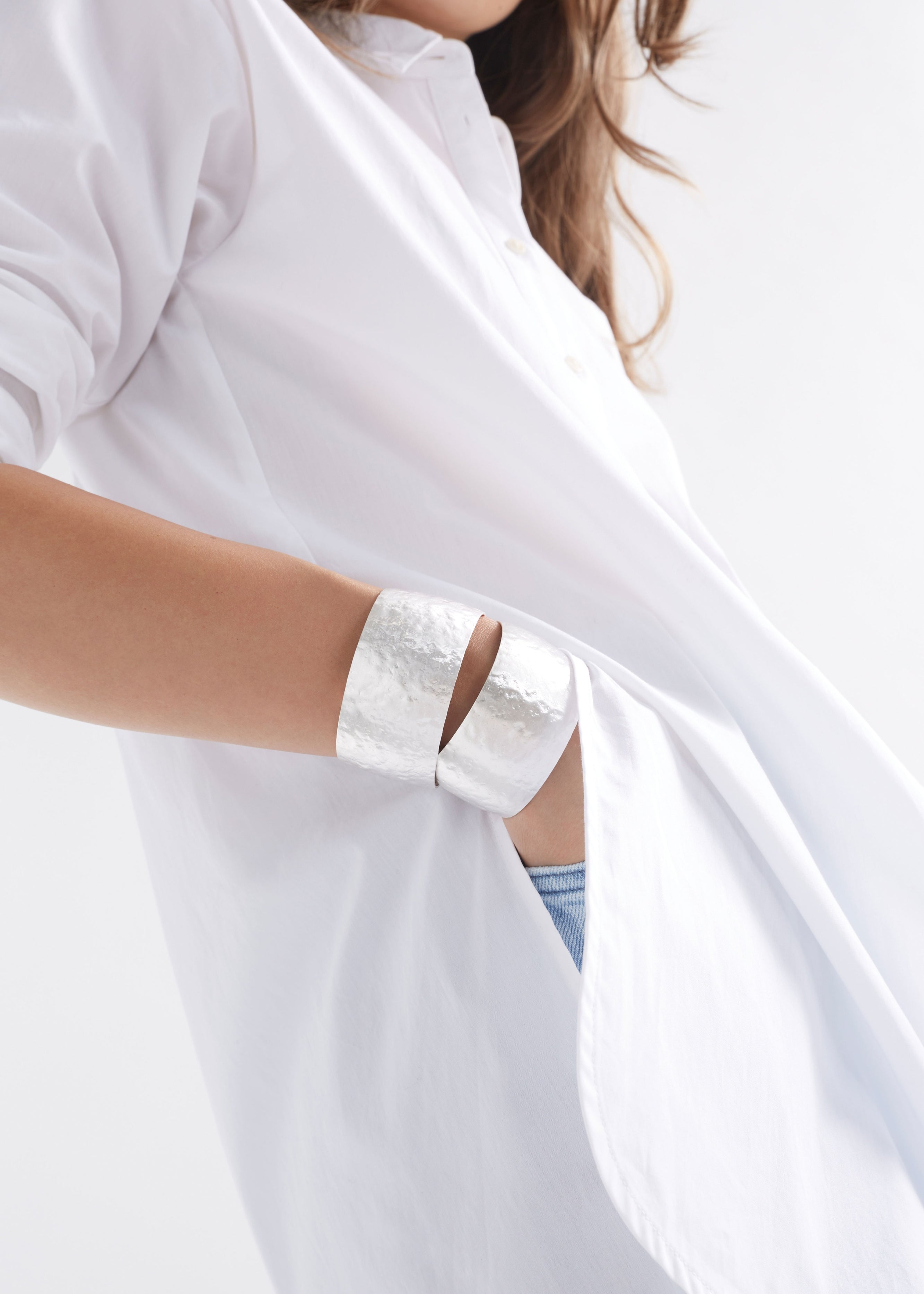 ELK - Gild Cuff Bangle – Silver -