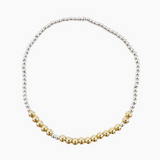 Saskia de Vries - SUNSHINE Morse Code Bracelet - Silver 6.5"