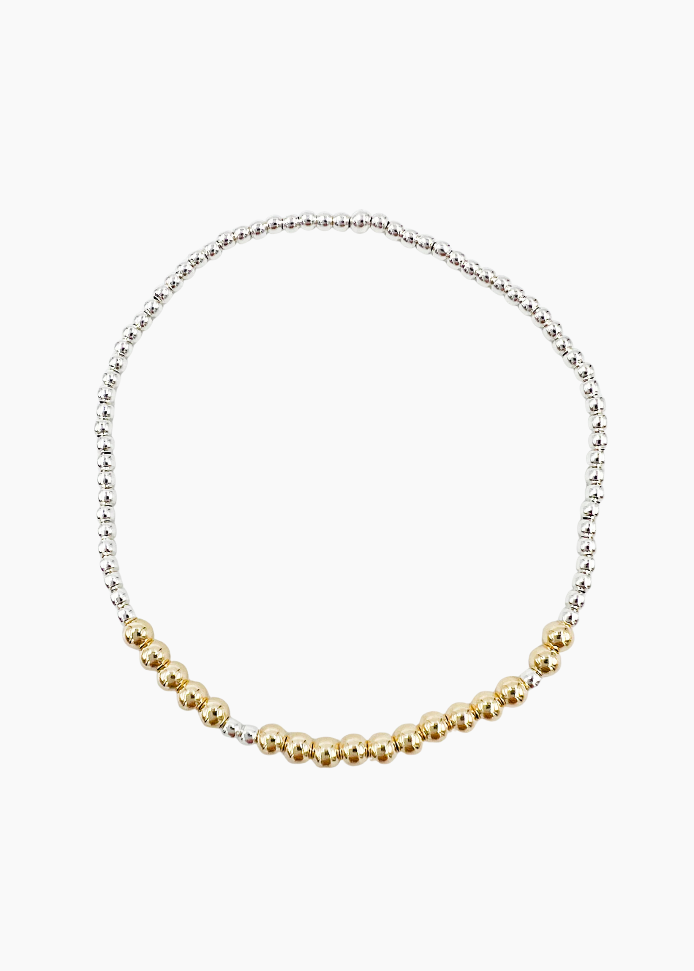 Saskia de Vries - SUNSHINE Morse Code Bracelet - Silver 6.5"