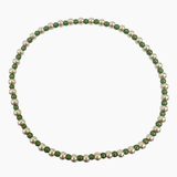 Saskia de Vries - Fall Repeater Bracelet – Gold/Forest Green 6.5” -