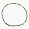 Saskia de Vries - Fall Repeater Bracelet – Gold/Forest Green 6.5” -