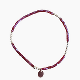 Crystal Layering Bracelet – burg/gld 6.5"