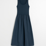 Indi & Cold - Combination Poplin Dress -