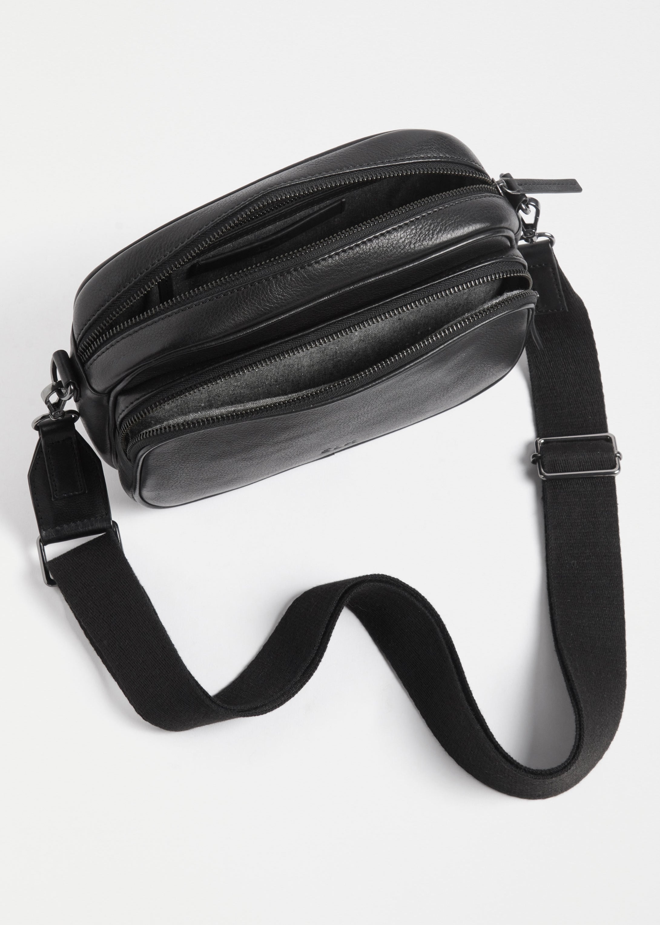 ELK Leather - Kassel Leather Crossbody – Bag Black -