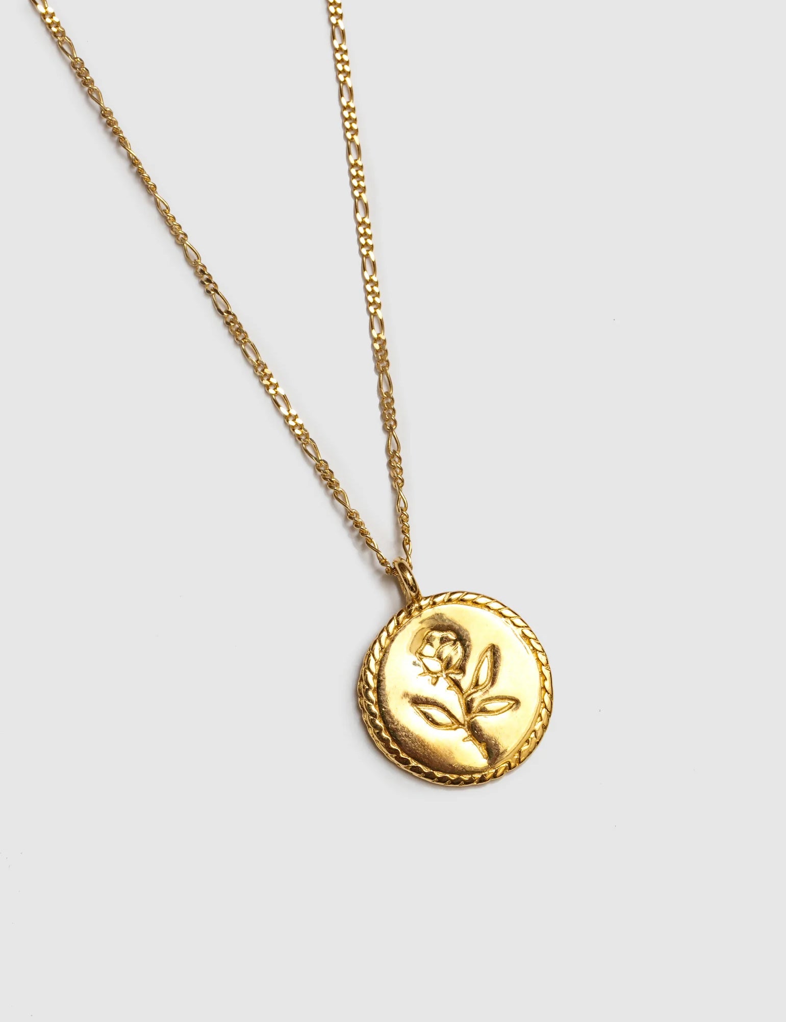 Wolf Circus - Rose Coin Gold Necklace -