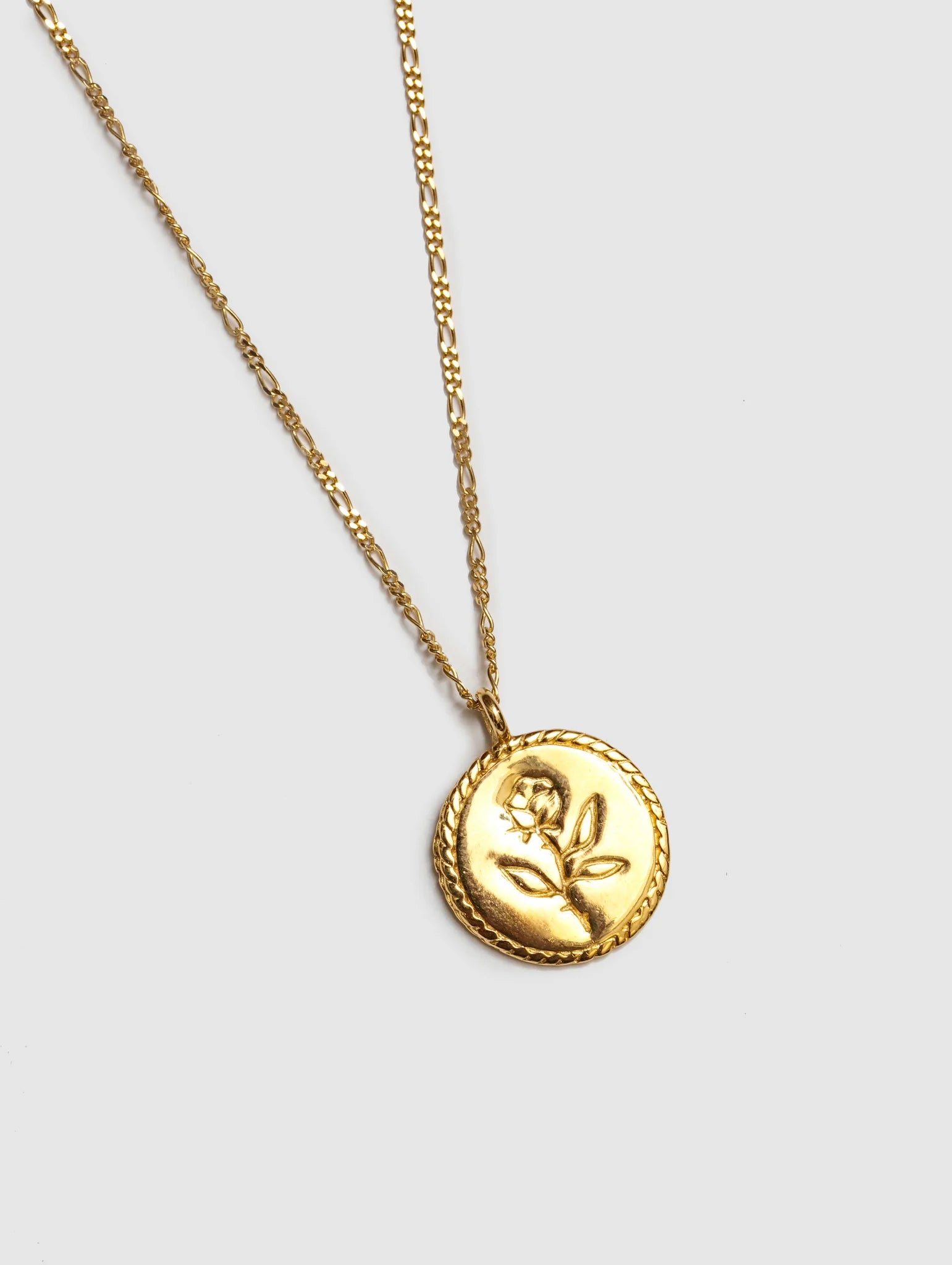 Wolf Circus - Rose Coin Gold Necklace -