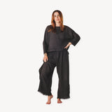 Crinkle Long Sleeve Boat Top