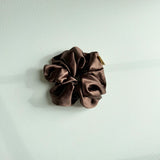 Billy Bamboo - Pure Silk Scrunchie – Brown -